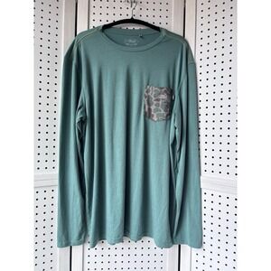 Marsh Wear Ride the Tide Long SLV Shirt Men's XL Green Pamlico Camo Pocket